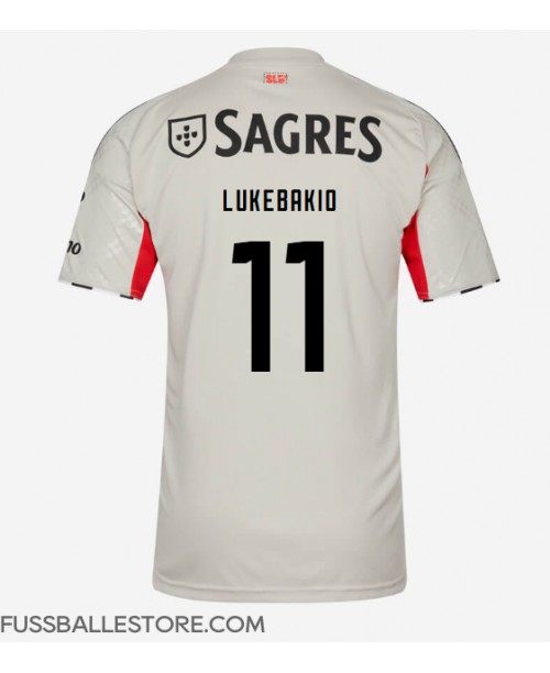 Günstige Benfica Dodi Lukebakio #11 Auswärtstrikot 2025-26 Kurzarm Günstige Benfica Dodi Lukebakio #11 Auswärtstrikot 2025-26 Kurzarm